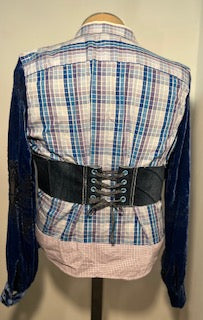 Upcycled Mixed Media Shirt