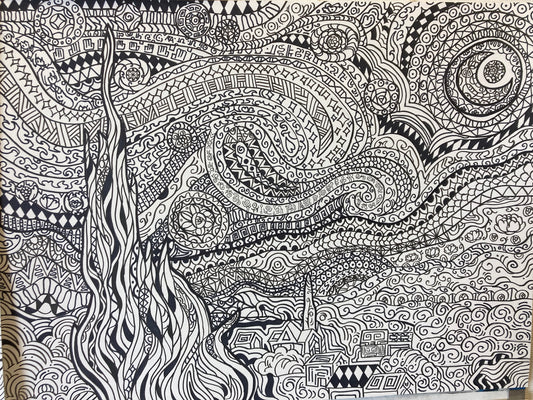 Zentangle - What Interests Me Project (Nan Pang)