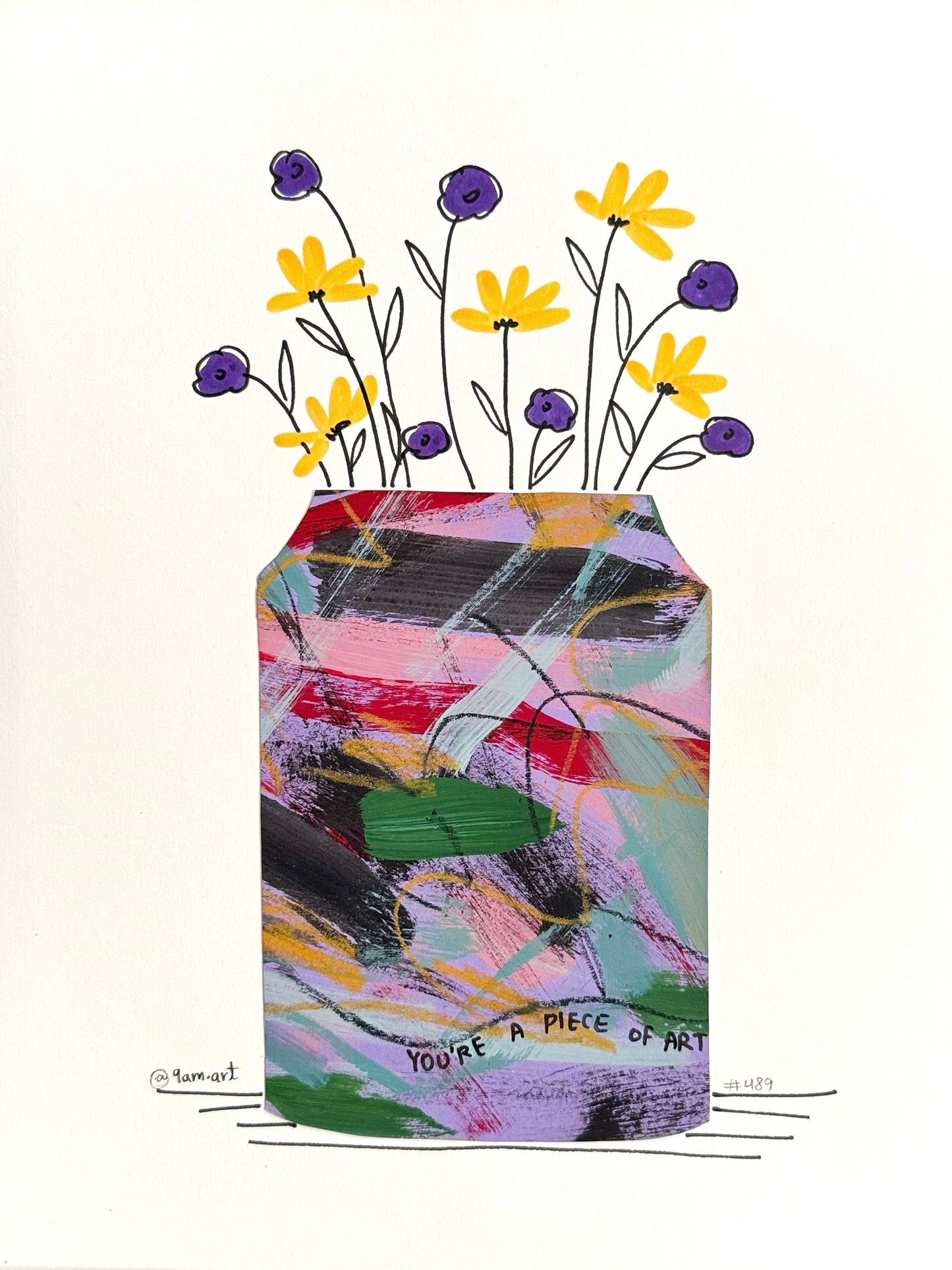 Collage Floral #489