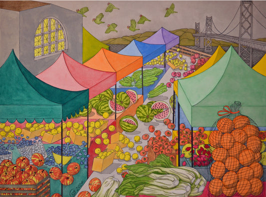 Earthquake at Ferry Plaza Farmers Market