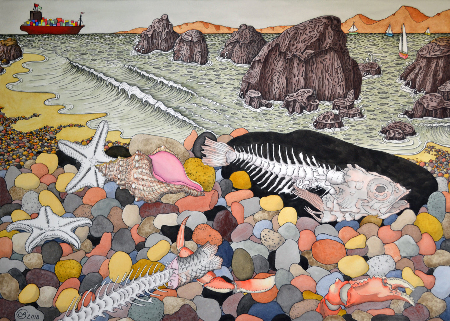 Golden Gate at Mile Rock Beach