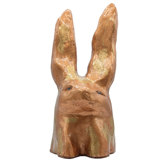 Disapproving Bunny Head - Bronze
