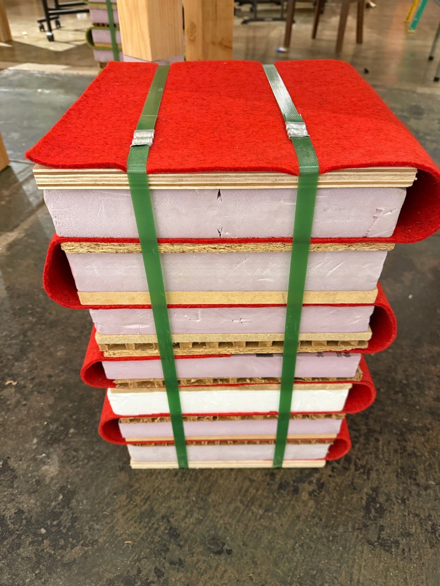 Ingrain: Stool D (Red)