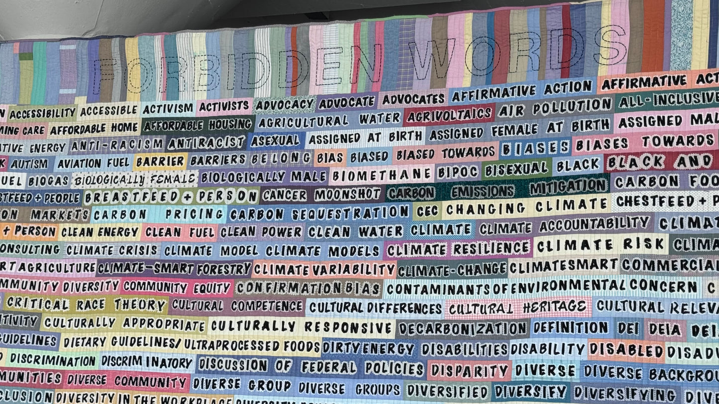 Forbidden Words Quilt