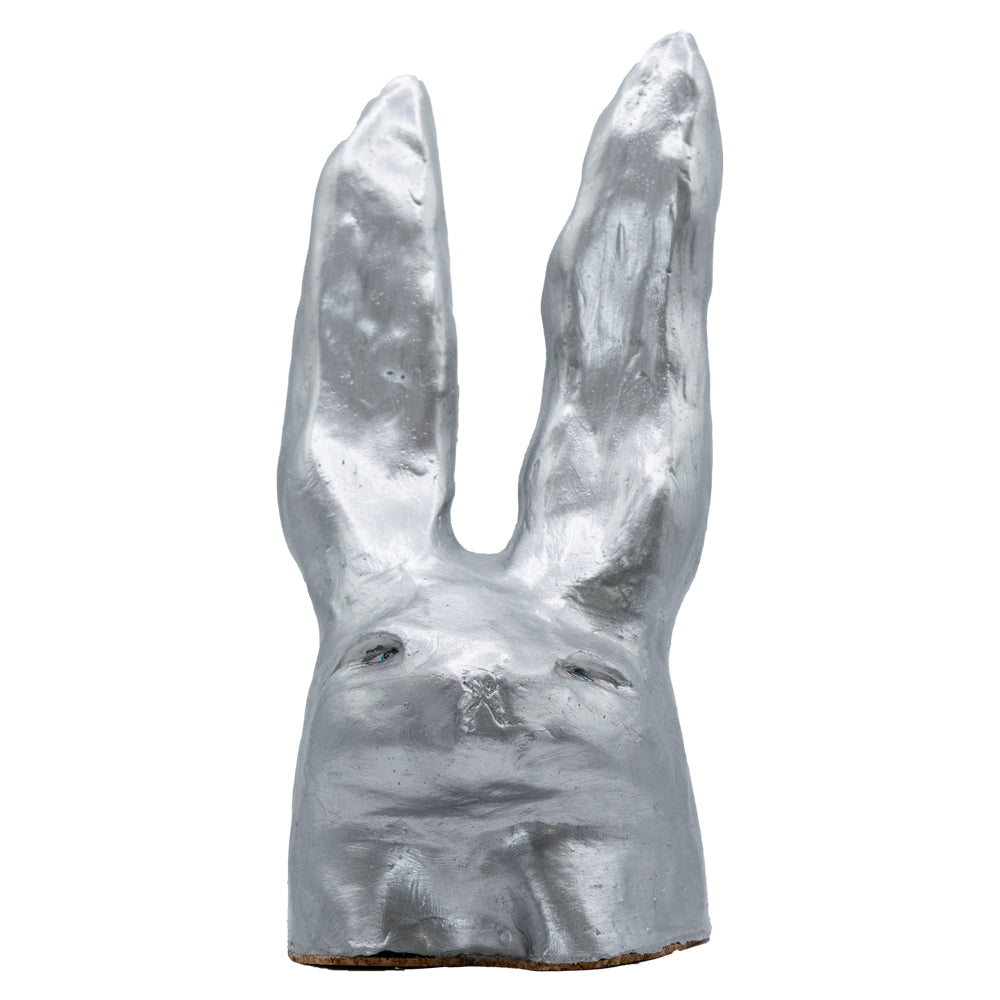 Disapproving Bunny Head - Silver