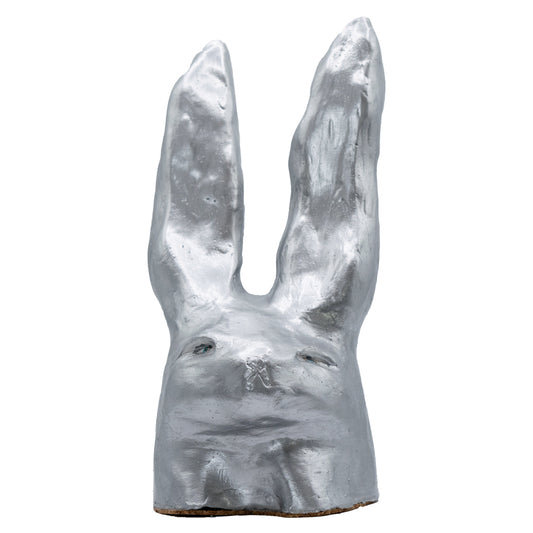 Disapproving Bunny Head - Silver