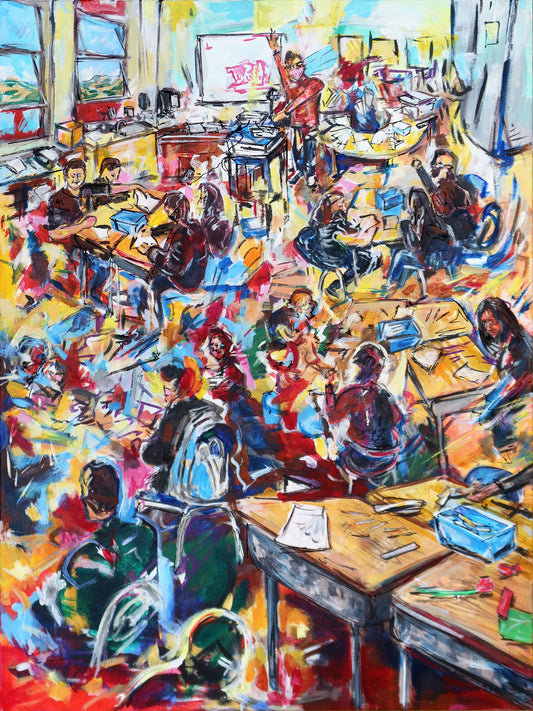 In the Middle School Art Room