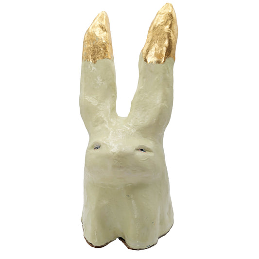 Disapproving Bunny Head - Yellow Lit