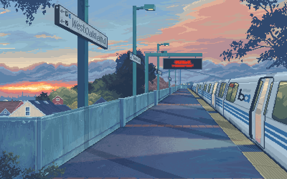 Pixel BART: West Oakland BART