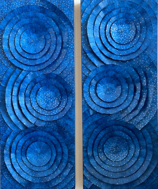 Six Galaxies (Diptych)