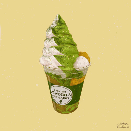 Food is Love: Matcha Soft Serve