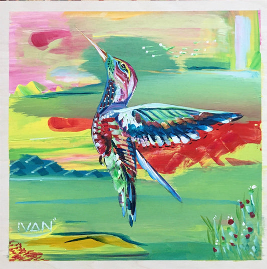 Hummingbird Look Up West