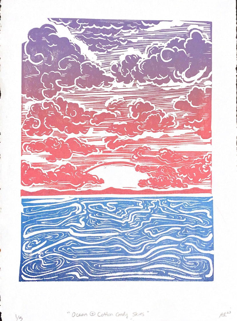 Ocean + Cotton Candy Skies