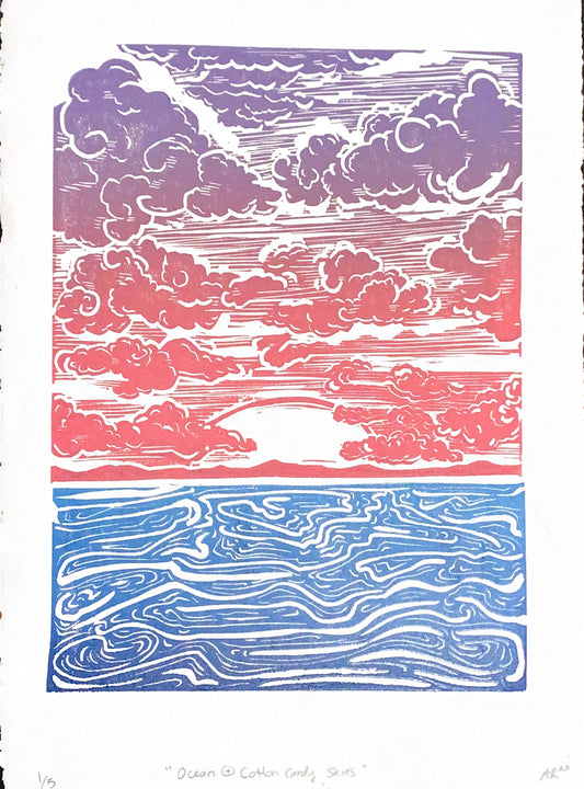 Ocean + Cotton Candy Skies