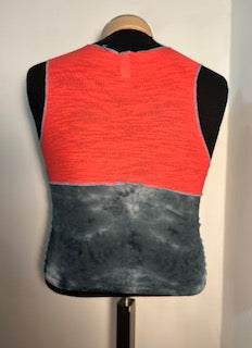 Upcycled Mixed Media Tank Top