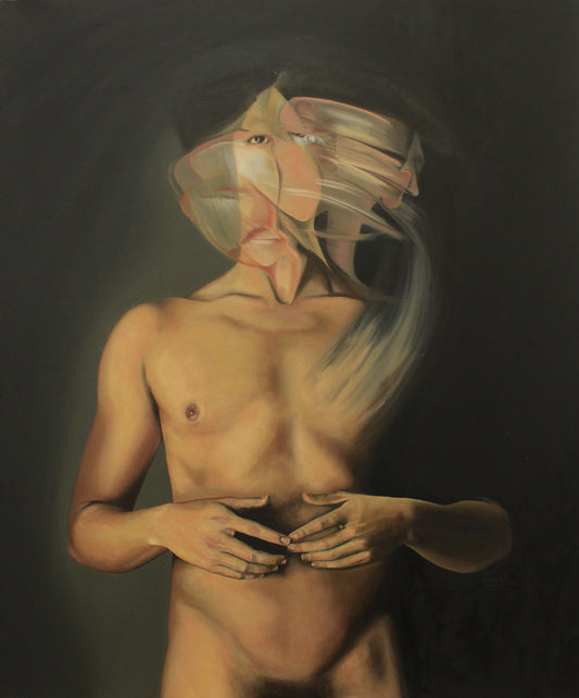 Movement #1 Self-portrait in movement. My head as part of the space.