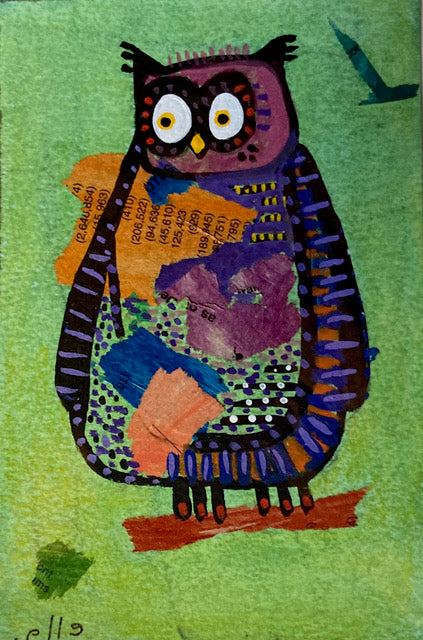 Owl/BUHO (6" x 4")